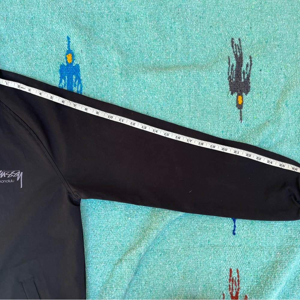 Stussy Black Windbreaker with Honolulu Logo - Picture 5 of 9
